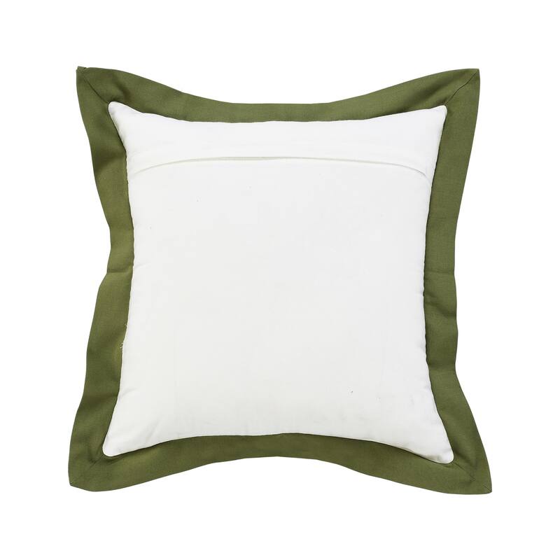 Sevita Flora Empire Bordered Throw Pillow