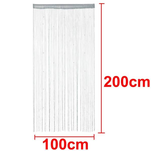 Shop Window Door Polyester Beads Pendant Ornament String Curtain