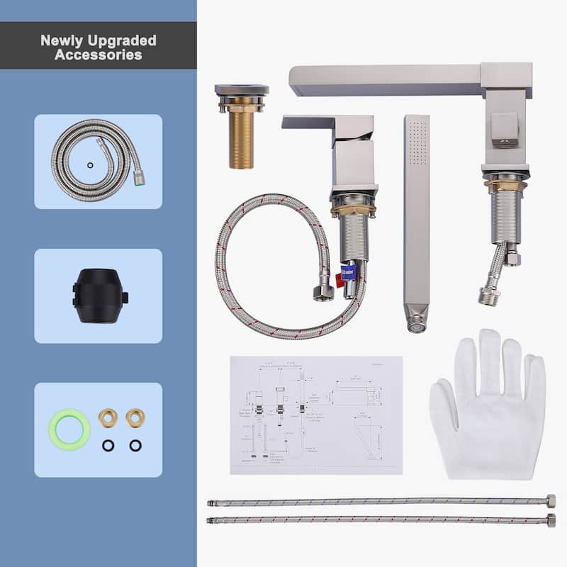 Single-Handle Deck-Mount Tub Faucet