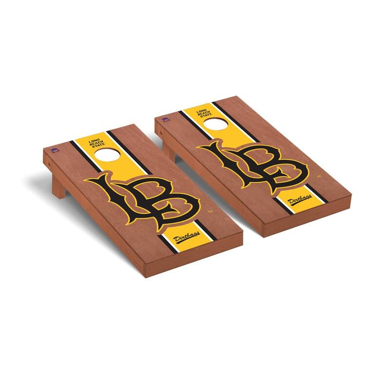 California State Long Beach 49ers Rosewood Cornhole Board Set