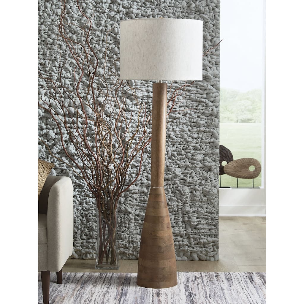 Signature Design by Ashley Ailsa Brown Floor Lamp - 18.13" W x 18.13" D x 60.25" H