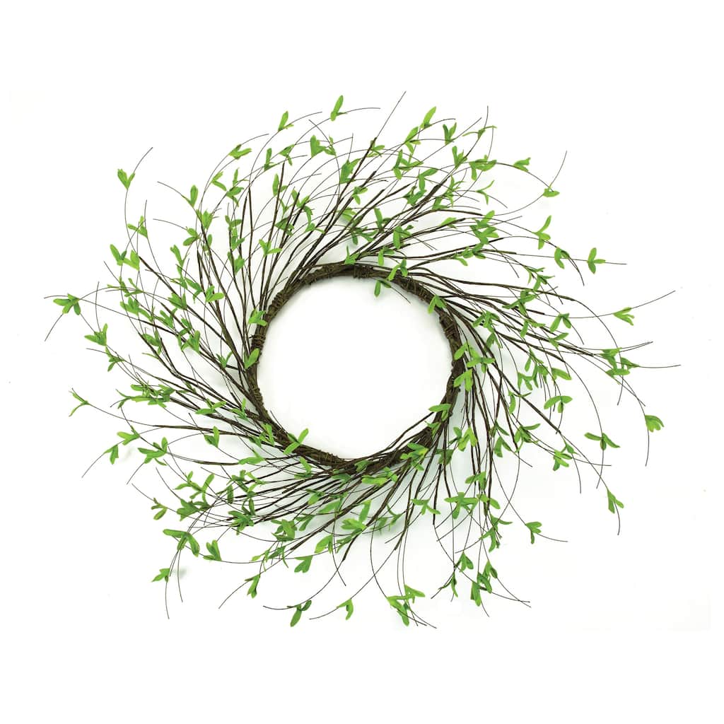 Mini Leaf Twig Wreath 22"D