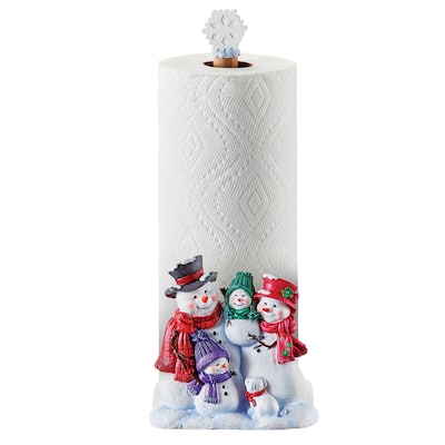Snow Family Decorative Kitchen Paper Towel Holder - 10.380 x 9.130 x 8.630