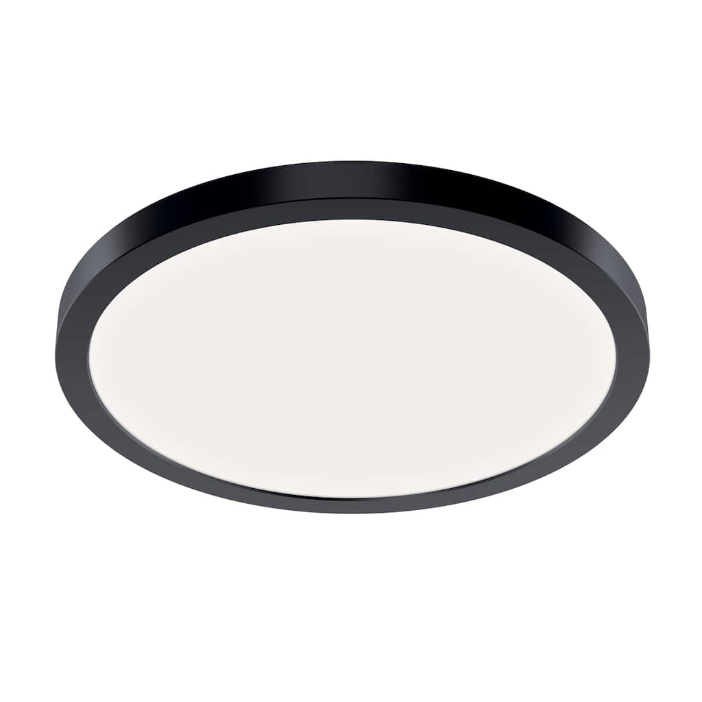 Kichler Lighting Ara 11.25" Round LED Flush mount in Black - 11.03