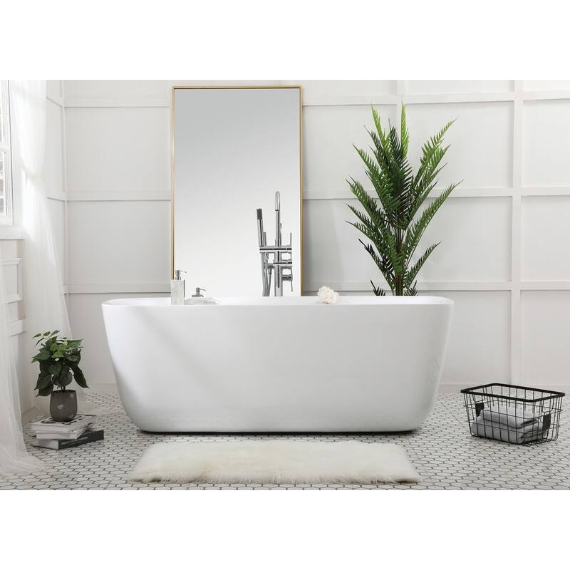 Chad Soaking Bathtub in Glossy White