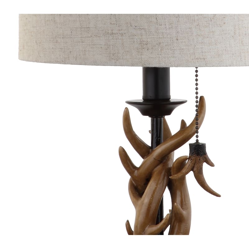 Kamille 20.5" Resin Mini LED Table Lamp, Brown by JONATHAN Y