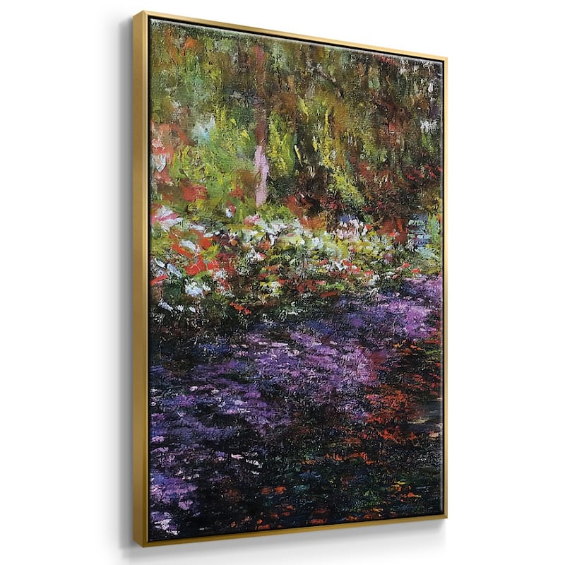 Pathway in Monet's Garden at Giverny, 1901 - Multi Piece Framed Canvas
