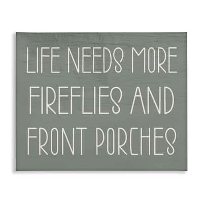 Stupell Fireflies & Front Porches Canvas Wall Art Design By Lil' Rue