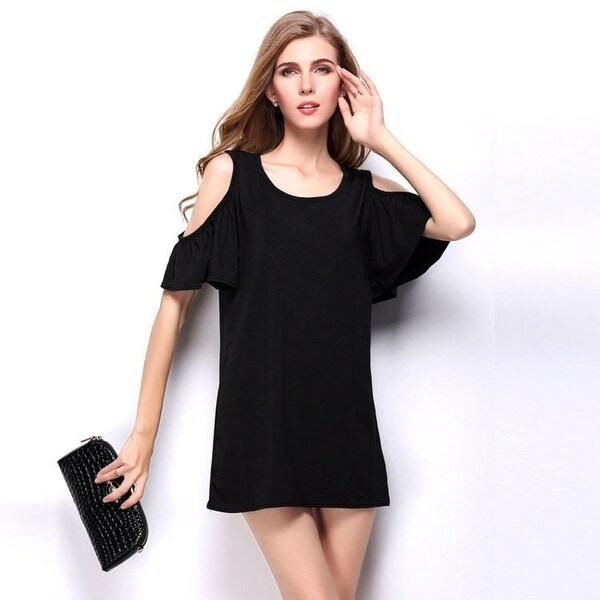 strapless knit dress