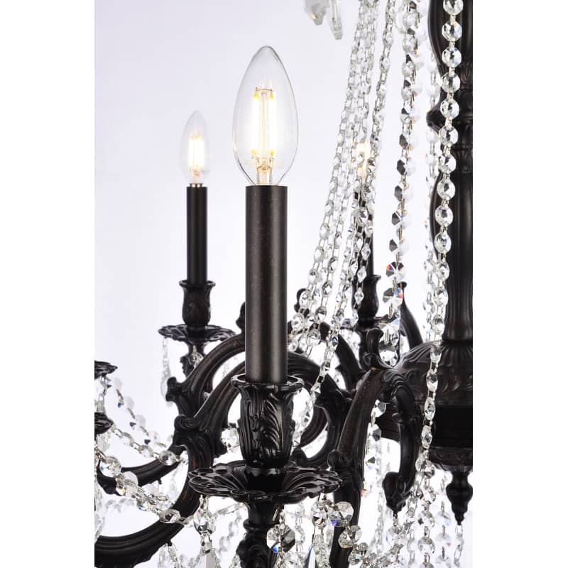 Fleur Illumination 10 light Dark Bronze Chandelier