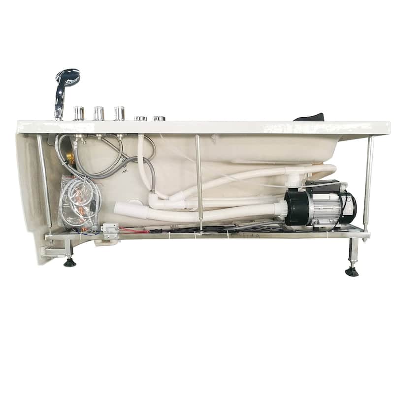 EAGO AM161-R White Acrylic 5-foot Whirlpool Bath Tub