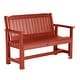 preview thumbnail 54 of 61, The Sequoia Professional Commercial Grade Exeter 4 Foot Garden Bench Red