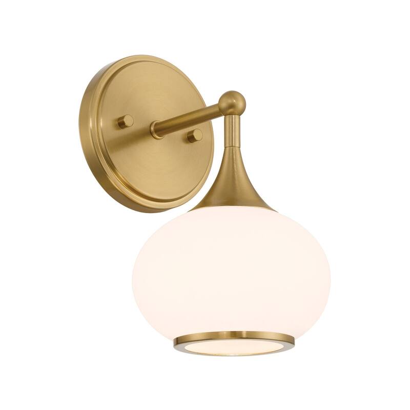 Acroma 1 Light Polished Chrome Finish Modern Globe Vanity Light