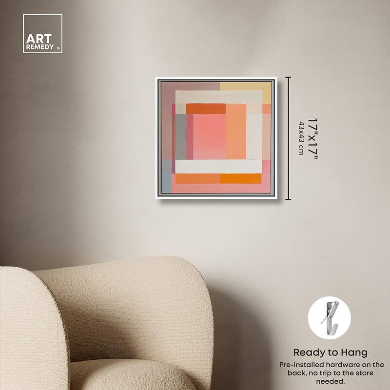 Minimal Color Blocks I Canvas by Art Remedy