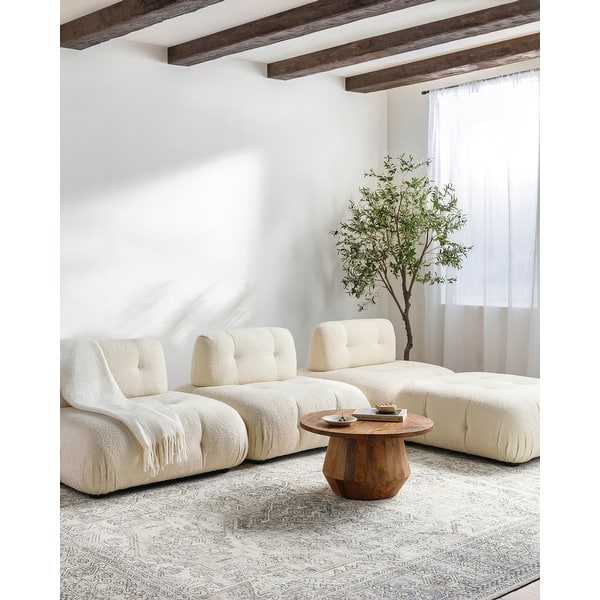 slide 2 of 8, Becki Owens x Livabliss Margot Area Rug Light Grey - Rectangle - 2' 2" x 3' 9"