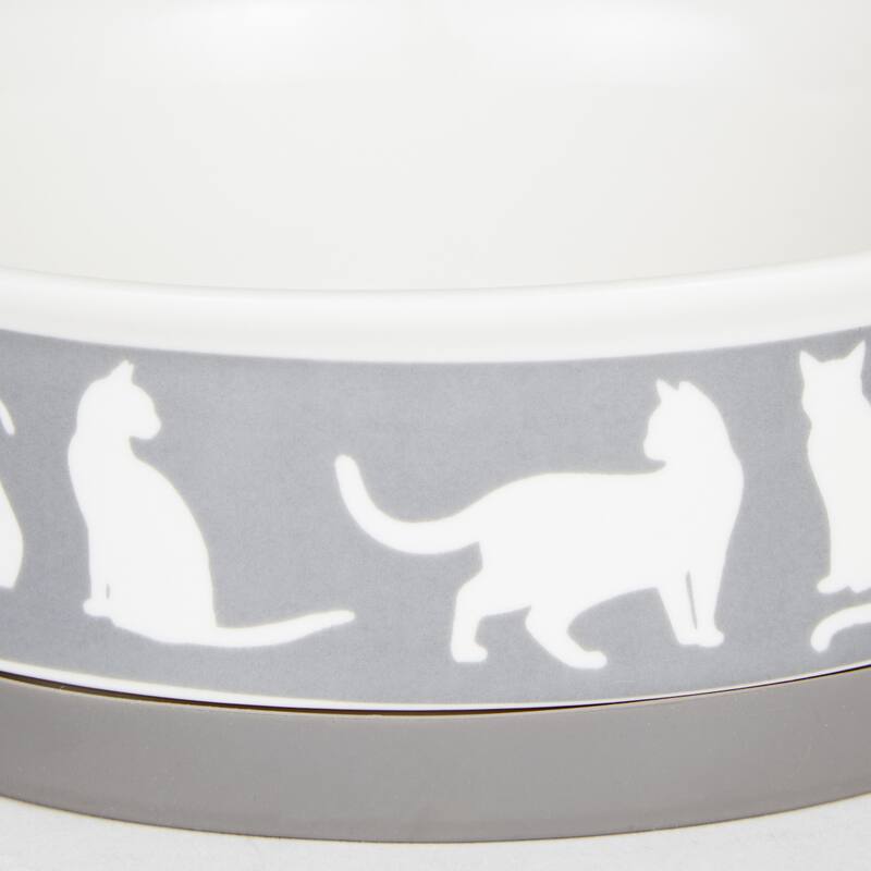 Bone Dry Pet Bowl Cats Meow (Set of 2)