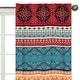 preview thumbnail 3 of 3, Sweet Jojo Designs Boho Chic Mandala 84in Window Treatment Curtain Panel Pair Red Bohemian Colorful Vintage Retro Tribal Luxury