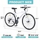 preview thumbnail 14 of 19, Shimano 7 Speed Hybrid Bike Aluminum Alloy Frame C-Brake 700C Road Bike For men women's City Bicycle
