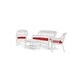 preview thumbnail 28 of 39, Portside Coastal White Outdoor Wicker Seating Set (4-Piece)