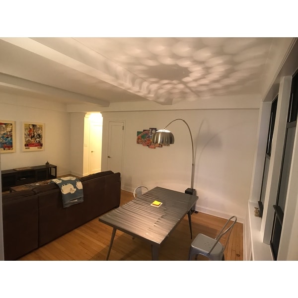 Top Product Reviews For Light Society Soho Modern Nickel Stainless Steel Marble Arc Floor Lamp 12852580 Overstock