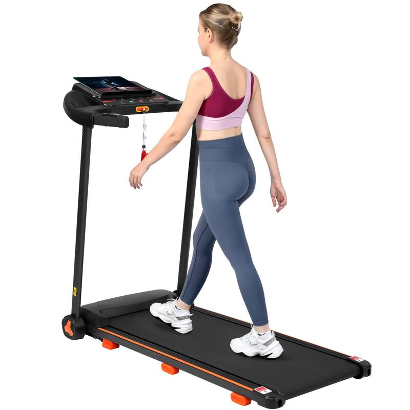 Treadmills for Home,2.5HP Quiet Folding Treadmill with Heart Rate Sensor,300lbs Weight Capacity, 7.5MPH, Incline Treadmill