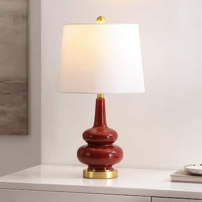 SAFAVIEH Evie 23-inch Ceramic Table Lamp (LED Bulb Included) - 13"W x 13"D x 23"H