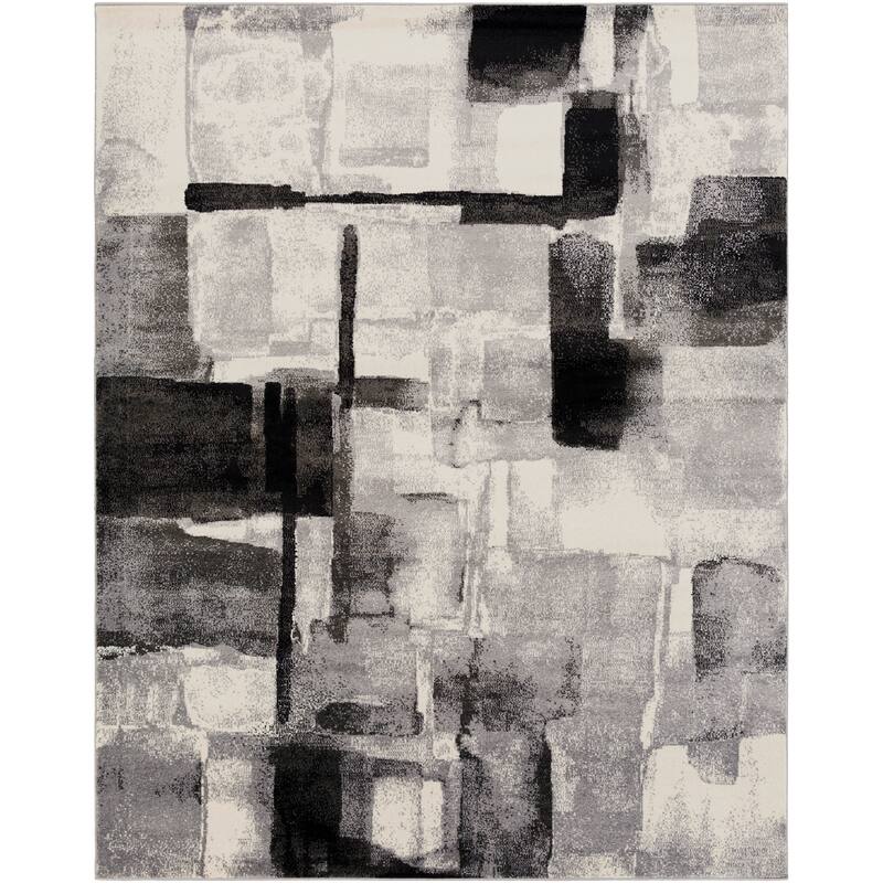 Ryan Modern Squares Abstract Area Rug