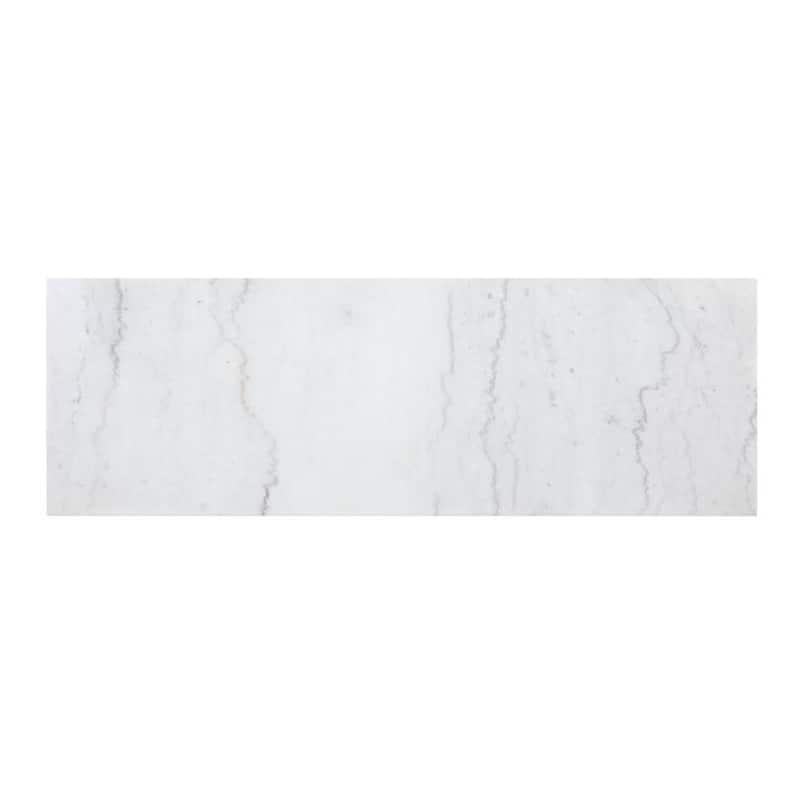 Rectangular Marble Top Counter Height Table in Rustic Espresso and White