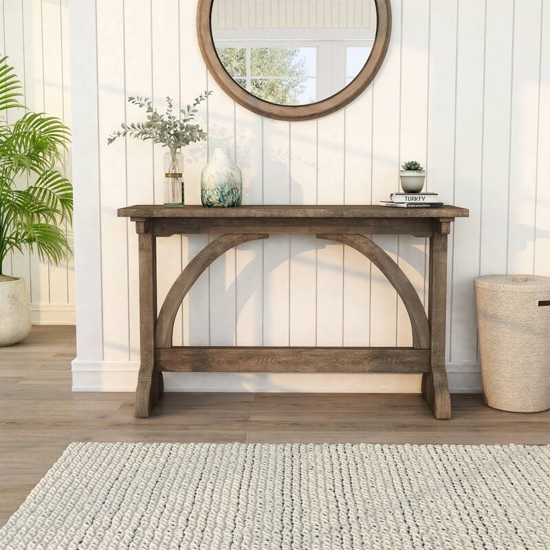 Catrina Rustic Oak Finish 47-inch Sofa Table by Furniture of America