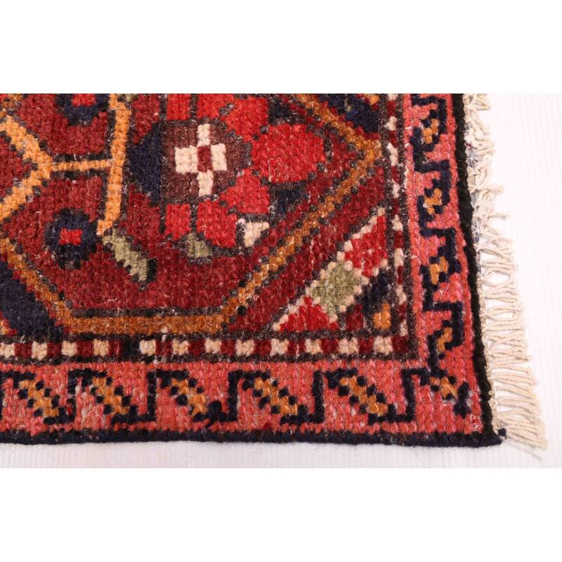 ECARPETGALLERY Hand-knotted Andelz Dark Red Wool Rug - 5'1 x 8'1