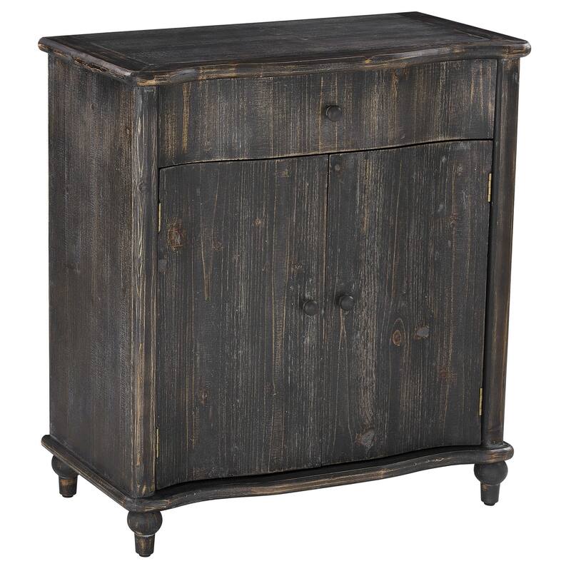 Jamison Fir Wood End Table, Dark Brown