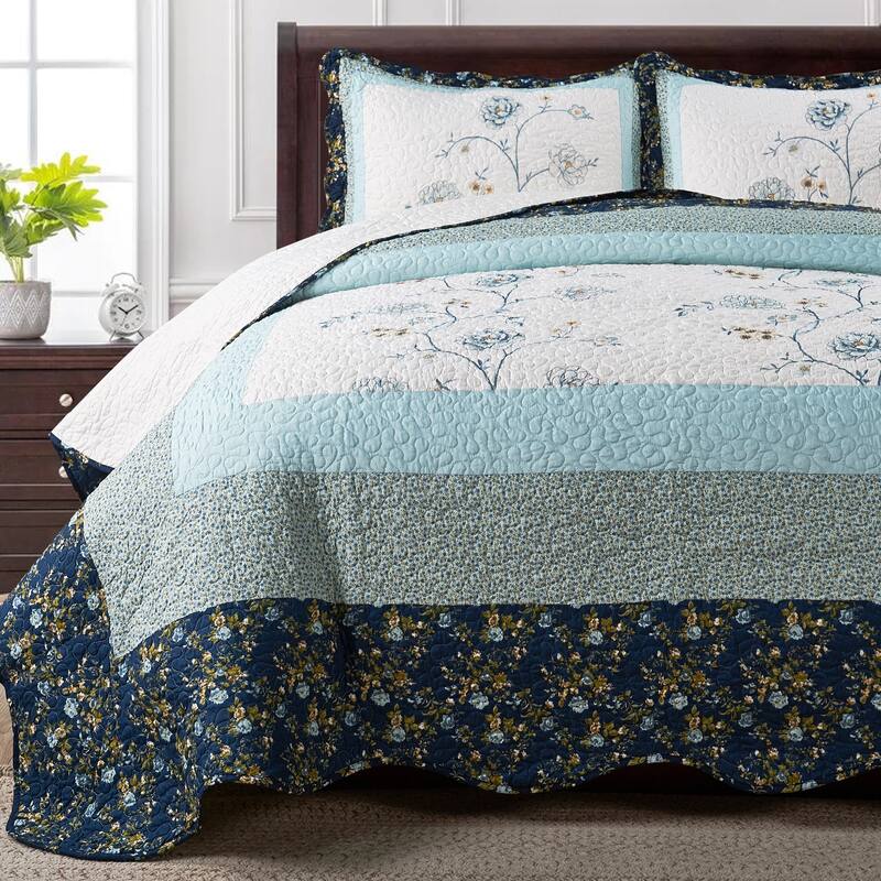 Serenta Dorset 3 Piece Bedspread Quilts Set