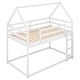 preview thumbnail 10 of 12, Twin over Twin House Bunk Kids Bed with Ladder, Low Bunk Design for Safety, Solid Pine Wood Frame, Ideal for Bedroom, White
