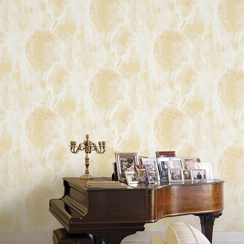Galerie Wallcoverings Italian Design Collection Italian Marble Effect Vinyl on Non-woven Matte Wallpaper Roll Double Width