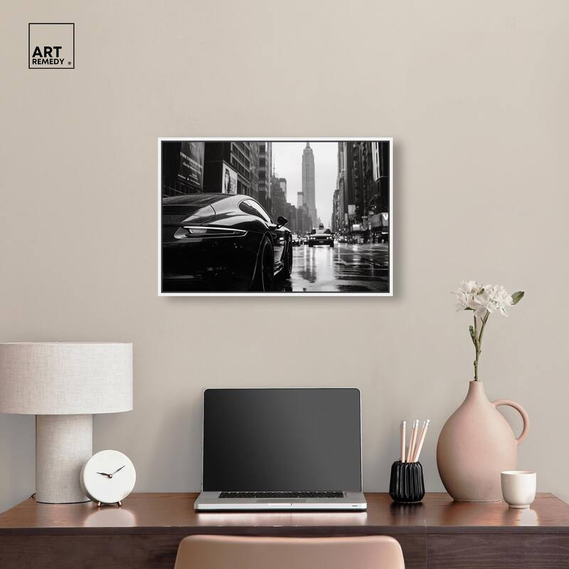 Rainy Day New York Canvas by Art Remedy