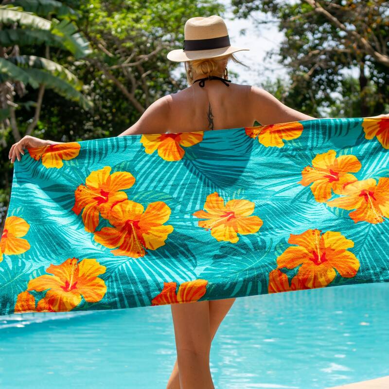 Arkwright Cotton Printed Novelty Beach Towel - 30x60 Inches