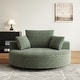 preview thumbnail 83 of 89, GDFStudio - Lavelle Corduroy 360 Degree Swivel Chair Fluffy Modern Sleeper