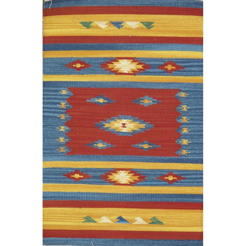 Pasargad Home Anatolian Kilim Hand-Woven Cotton Area Rug - 8' x 10' - Multi