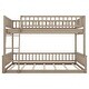preview thumbnail 23 of 24, Full XL over Queen Wood Bunk Bed with Ladder and Guardrails