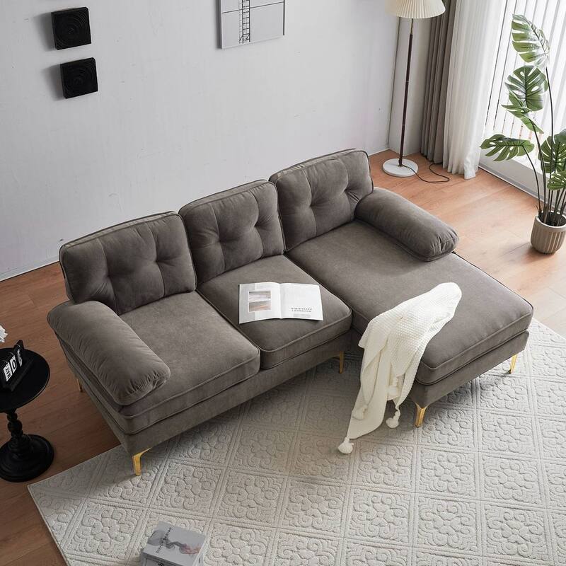 L-Shaped 3-Seat Indoor Modular Sofa