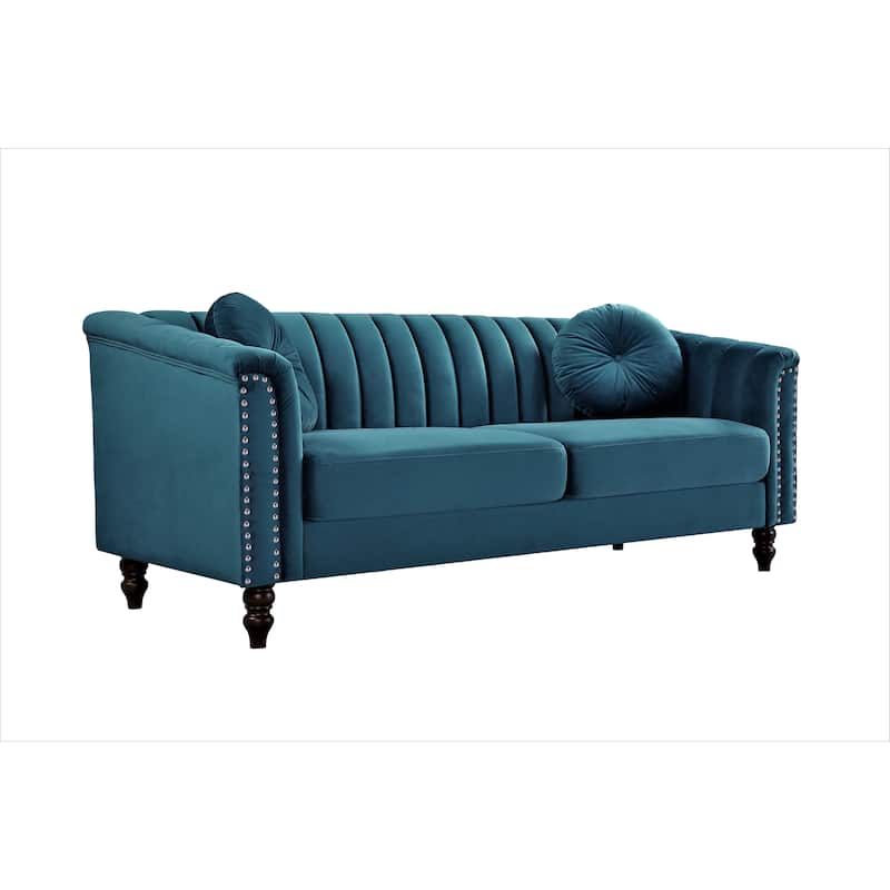Hills Tufted Back Nailhead 75.2" Sofa