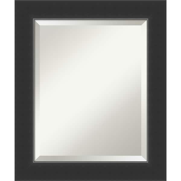 slide 2 of 25, Beveled Wood Bathroom Wall Mirror - Corvino Black Frame