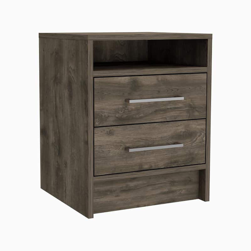 Superior Top Nightstand with Two Drawers