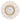VIP Metal 28 in. Yellow Aged Wall Clock