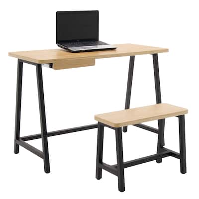 Porch & Den Calvert Ashwood Homeroom Desk and Bench