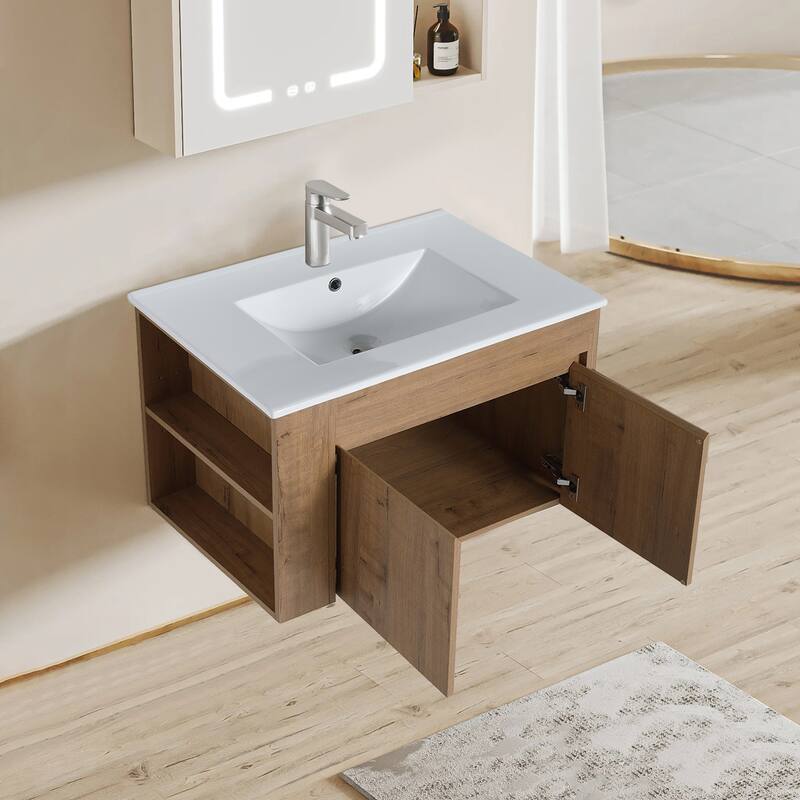 Topcraft 30-inch Wall Mount Bathroom Cabinet with Sink