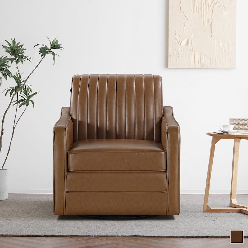 Seroa Faux Leather Swivel Chair