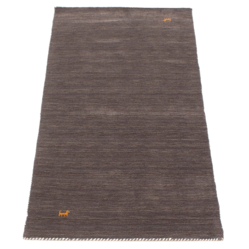 Kashkuli Gabbeh Grey Rug 2'7" x 6'5" - 2'7 x 6'5
