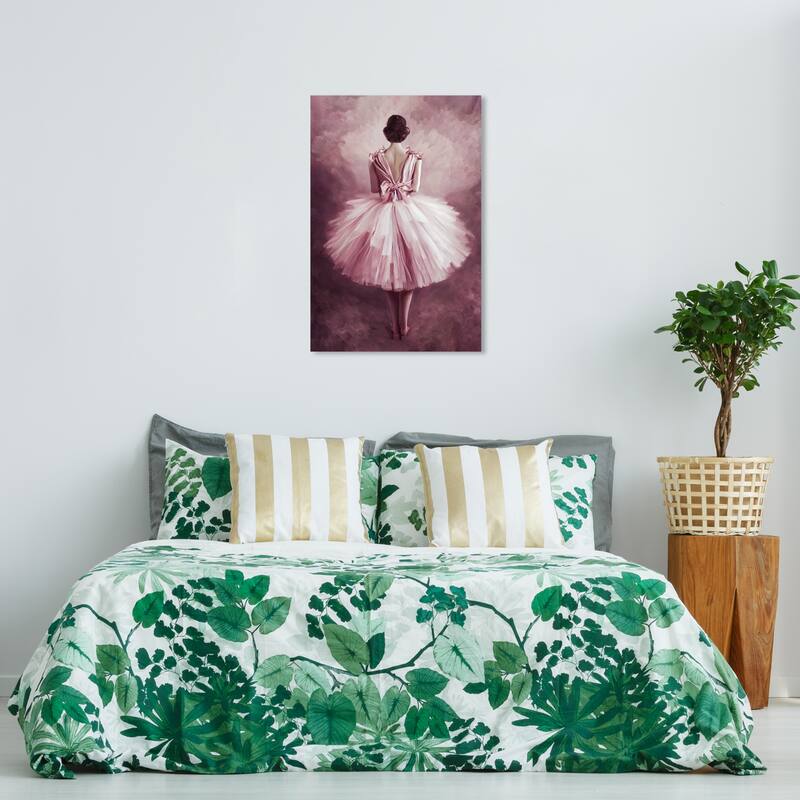 Wynwood Studio Fashion and Glam Ballerina III Brown and Traditional Wall Art Canvas Print - 36 x 24