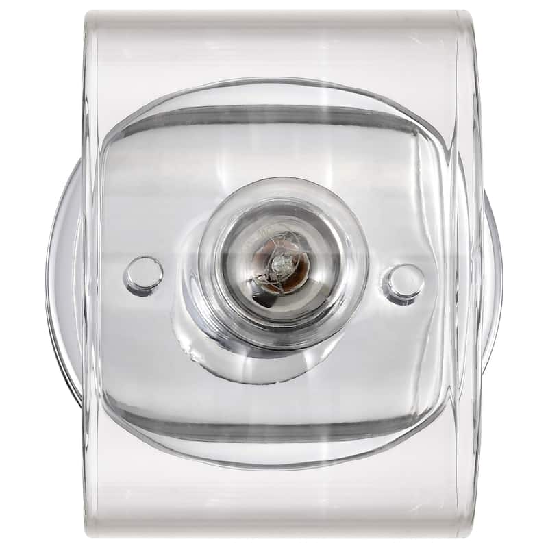 Marlowe 1 Light Vanity Polished Nickel with Clear Glass - Polished Nickel
